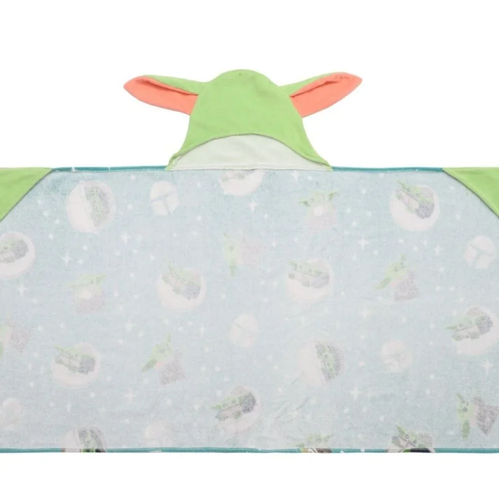 Star Wars The Mandalorian Grogu Hooded Bath Wrap by The Big One 25x50 NWT